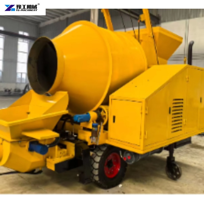 Concrete Mixer Machine - Trailer-mounted Concrete Mixer with Conveying Pump