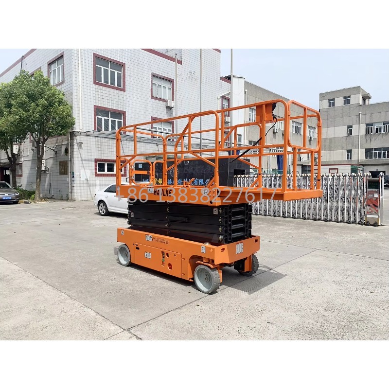 Solid Rubber Tires 8m 10m 12m  - огляд і ціна Scissor Lift Table Hydraulic