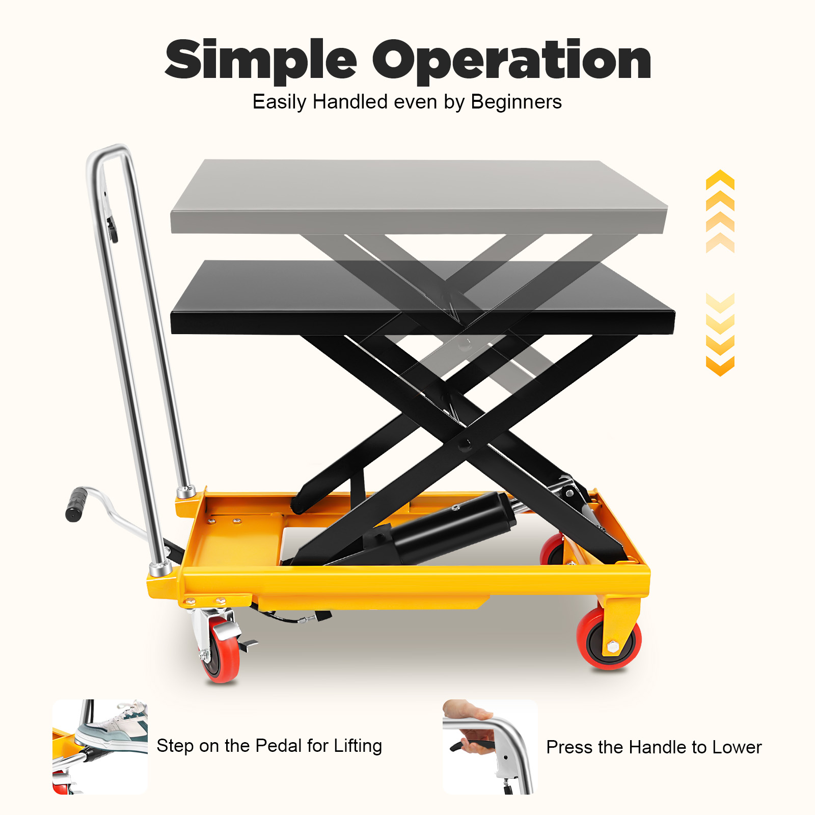 500lbs Hydraulic Scissor Lift  - огляд і ціна Scissor Lift Table Hydraulic