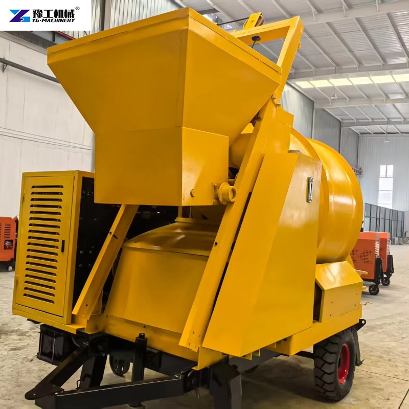 Trailer-mounted Concrete Mixer - огляд і ціна Concrete Mixer Machine