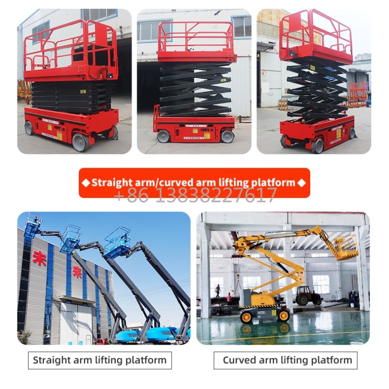 8m-14m Solid Rubber Tires Mobi - огляд і ціна Scissor Lift Table Hydraulic