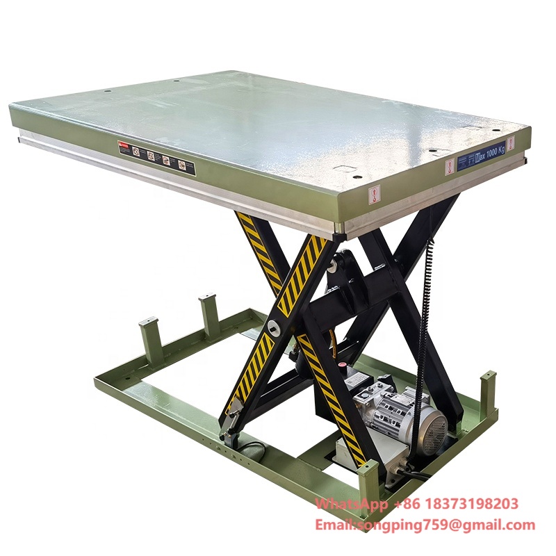 1T Electric Lifting Table Hydr - огляд і ціна Scissor Lift Table Hydraulic